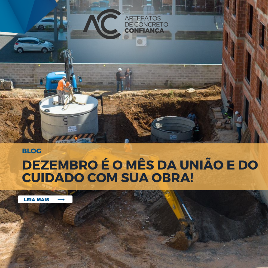 Dezembro é o mês da UNIÃO e do CUIDADO com sua obra.